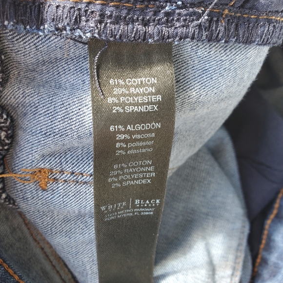 White House Black Market Skimmer Blue Jeans Size 4 - Picture 5 of 11